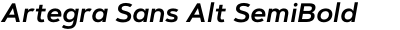 Artegra Sans Alt SemiBold Italic